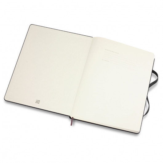 First Page Moleskine Hard Cover XL Notebooks